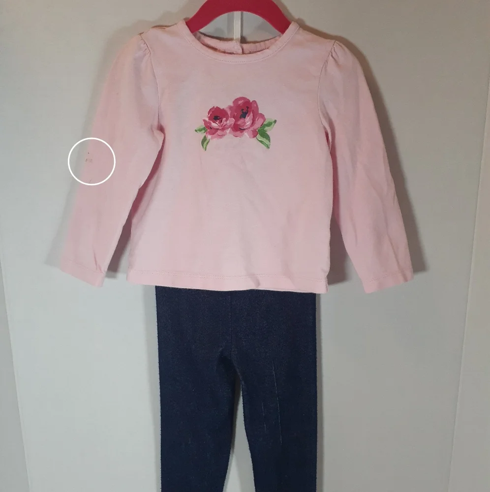3pc Little Me Girls Hooded Raincoat Outfit